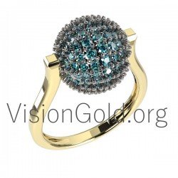 Золотое кольцо с бриллиантом 0638